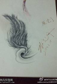 Wing tattoo manuscript picture