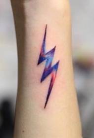 A group of tattoo designs related to lightning