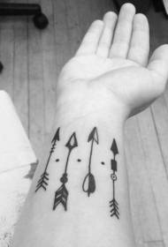 Wrist akasiyana yakanaka museve dema tattoo tattoo