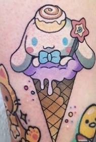 Παγωτό τατουάζ - ένα δημιουργικό σύνολο των τατουάζ παγωτό γκουρμέ