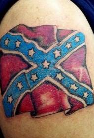 Shoulder color federal flag tattoo pattern