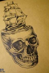 Thorn Sailboat Tattoo Manuscript Picture