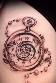 Let us feel the clock tattoo where time has gone
