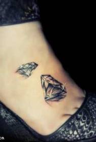 Very beautiful diamond tattoo pattern