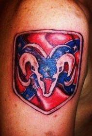 Tatto tatuado de federacia flago