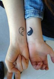 Malé klebety priateľstva tetovanie na zápästí