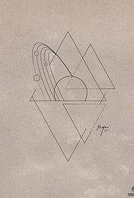 Planetarancin geometry ƙaramin tsararren layin rubutu na rubutu