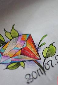 Colorful diamond manuscript