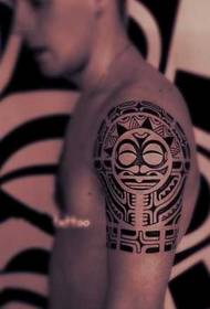 arm hollow totem tattoo pattern