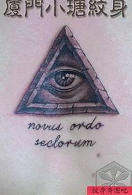 Modieuze Gods Eye Tattoo Patroon