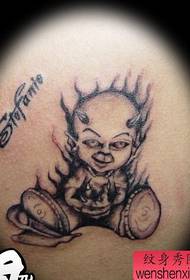 En arm, europæisk og amerikansk lille djævel, tatoveringsmønster