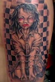 European and American tattoo patterns: arm alternative European and American doll tattoo pattern