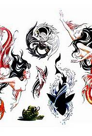 Galeri Tattoo Profesional: Gambar Corak Tato Mermaid