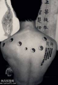 back totem gossip Beidou seven-star tattoo pattern