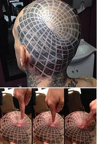 Grappig 3D-illusie tattoo patroon