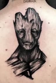 A cool group of Marvel hero characters tattoo designs