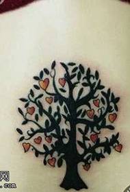 waist Classic small tree totem tattoo pattern