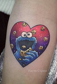 Small arm star small fresh cartoon character tattoo pattern