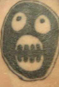 Ŝultro Nigra Potenca Bota Logo-Tattoo-Ŝablono