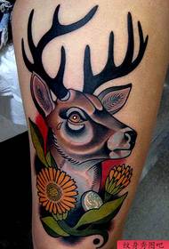 Recommend a popular deer tattoo pattern for everyone