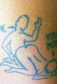 Чоловіче плече простий сексуальний татуювання візерунок