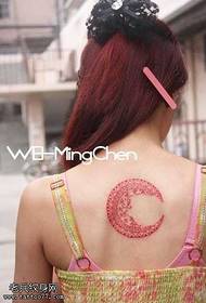 Women like totem moon tattoo pattern