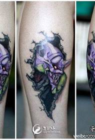 Legs are very cool European and American demon tattoo designs