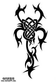 manuscript totem scorpion tattoo pattern