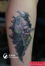 Patró de tatuatge de dimonis europeu i americà amb potes fresques i dominants