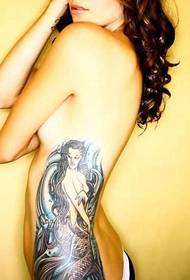 Patrón de tatuaxe feminino sexy