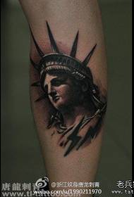 Klassike Statue of Liberty Stone Statue Tattoo