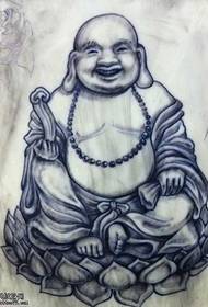 Manuscript a Buddha tattoo pattern