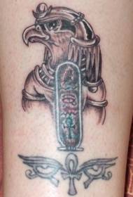 Trazo de tatuaxe símbolo antigo misterio marrón brazo
