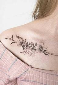 A set of low-profile small tattoos for young people
