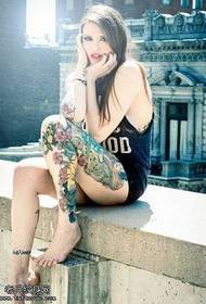 European and American women tattoo designs