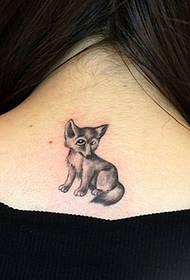 pattern ng tattoo ng back fox