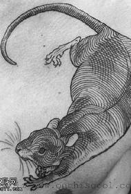 manuscript big mouse tattoo pattern