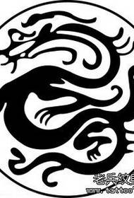 totem dragon tattoo pattern