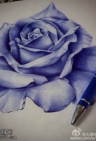 sketch Blue rose tattoo iphethini