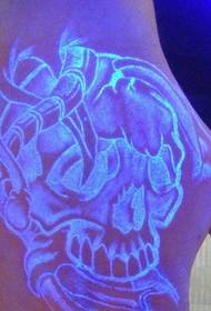 Pictures with personalized fluorescent tattoos, too dazzling!