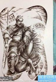 Manuscris modelul de tatuaj super frumos Guan Gong cool