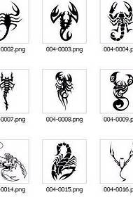 纹身秀图吧推荐一组蝎子纹身图案