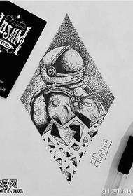 manuscript bell tattoo pattern