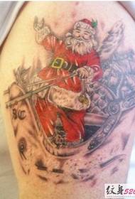 Jul urval av Santa tatuering bilder