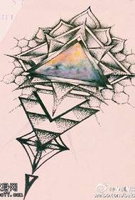 imidwebo yesithombe se-geometric element graphic tattoo yesandla