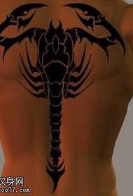 lobster totem tattoo pattern