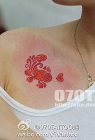 recommended a beautiful clavicle exquisite tattoo pattern