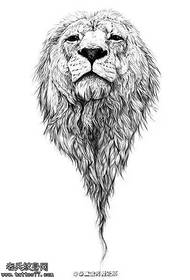 Rokopisni vzorec tetovaže lev