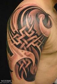 arm simple totem tattoo pattern