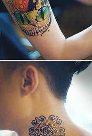 супер цоол филмски постер постављен узорак тетоважа
